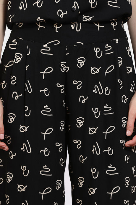 Zivame Midnight Mystic Woven Pyjama Set -  Jet Black — image 6